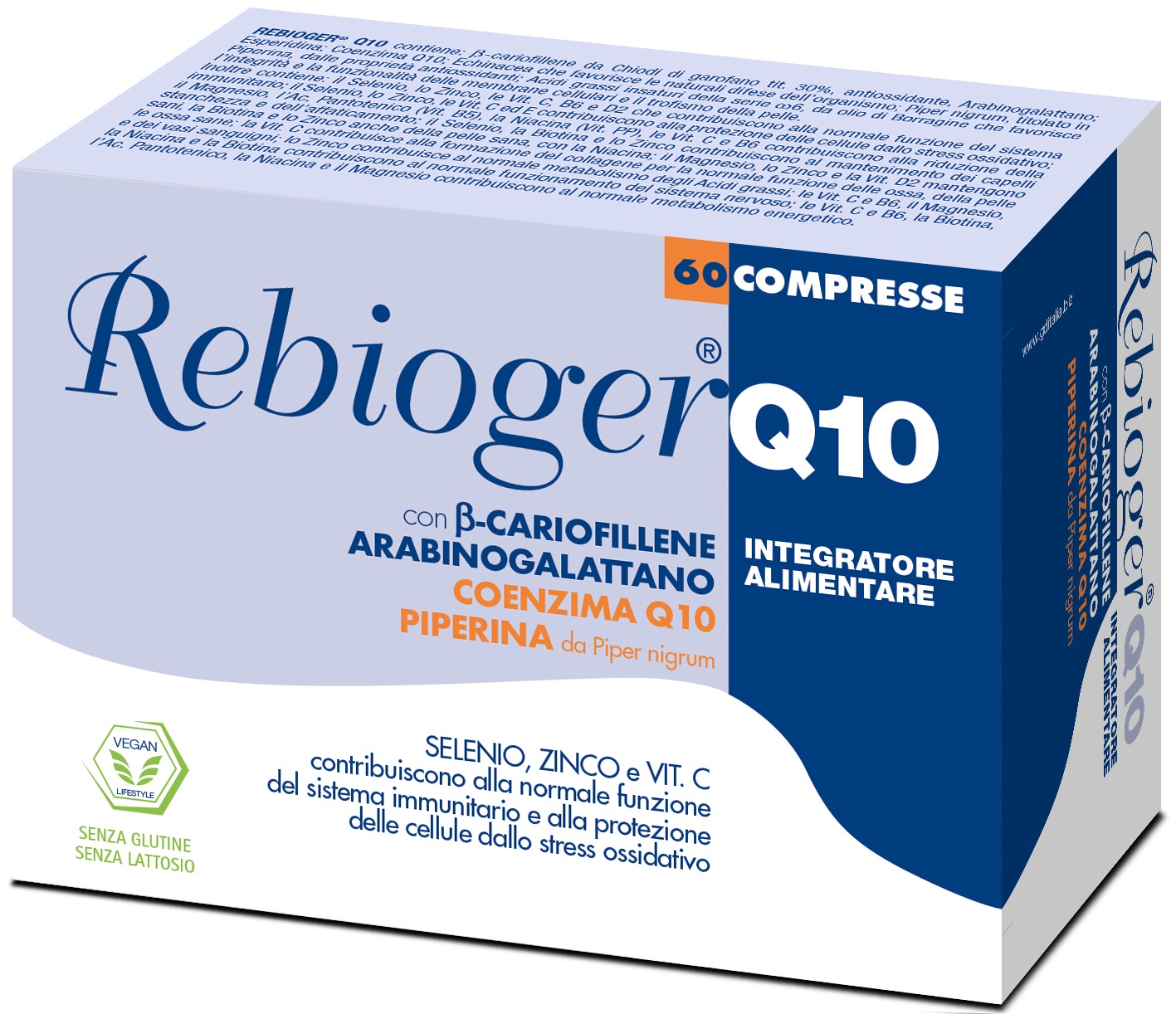 REBIOGER Q10 60 COMPRESSE - Fontenova srl
