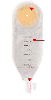 SACCA PER DRENAGGIO DELLE FERITE STERILE COLOPLAST CAPACITA' MAXI 500ML 10 PEZZI ARTICOLO 2220 - Fontenova srl