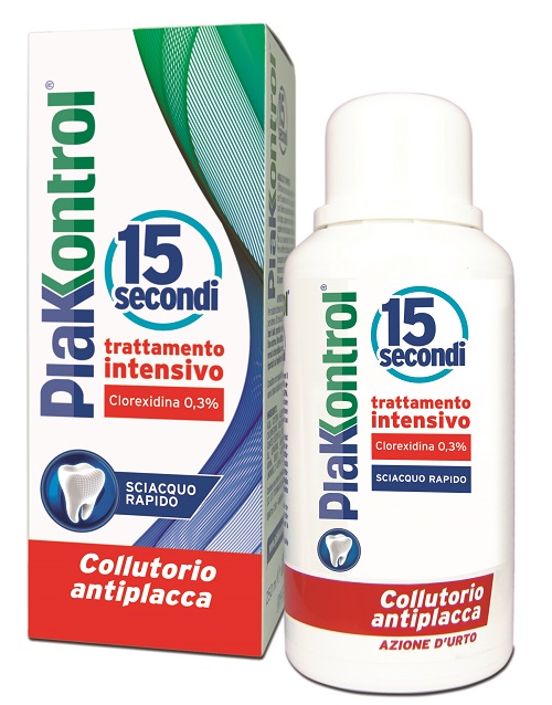 PLAKKONTROL 15 SECONDI COLLUTORIO 250 ML - Fontenova srl