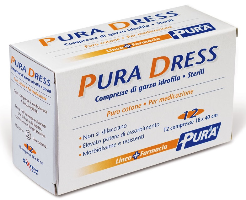 GARZA IN TESSUTO NON TESSUTO PURA SOFT 18X40CM 12 PEZZI - Fontenova srl