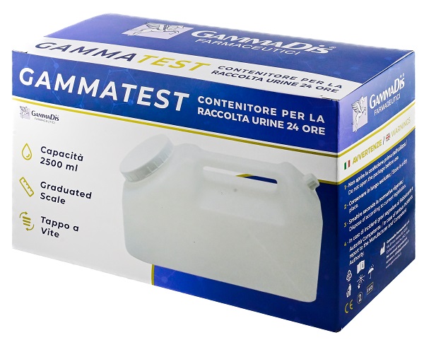 CONTENITORE STERILE PER LA RACCOLTA URINA GAMMASI 24H 2500 ML GAMMADIS - Fontenova srl