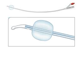 CATETERE FOLEY IN SILICONE PER ADULTI BRILLANT PLUS 2 VIE SENZA SCANALATURE CH20 LUNGHEZZA 41 CM PALLONCINO 10 ML PUNTA CILINDRICA 2 FORI 1 PEZZO - Fontenova srl
