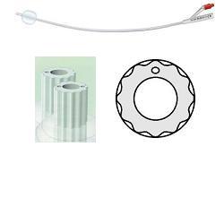 CATETERE VESCICALE IN SILICONE PROFILCATH PLUS SCANALATO 2 VIE CH18 LUNGHEZZA 31 CM PUNTA CILINDRICA 2 FORI CONTRAPPOSTI PALLONCINO 5 ML 1 PEZZO - Fontenova srl