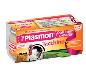 PLASMON OMOGENEIZZATO TACCHINO 80 G X 2 PEZZI - Fontenova srl