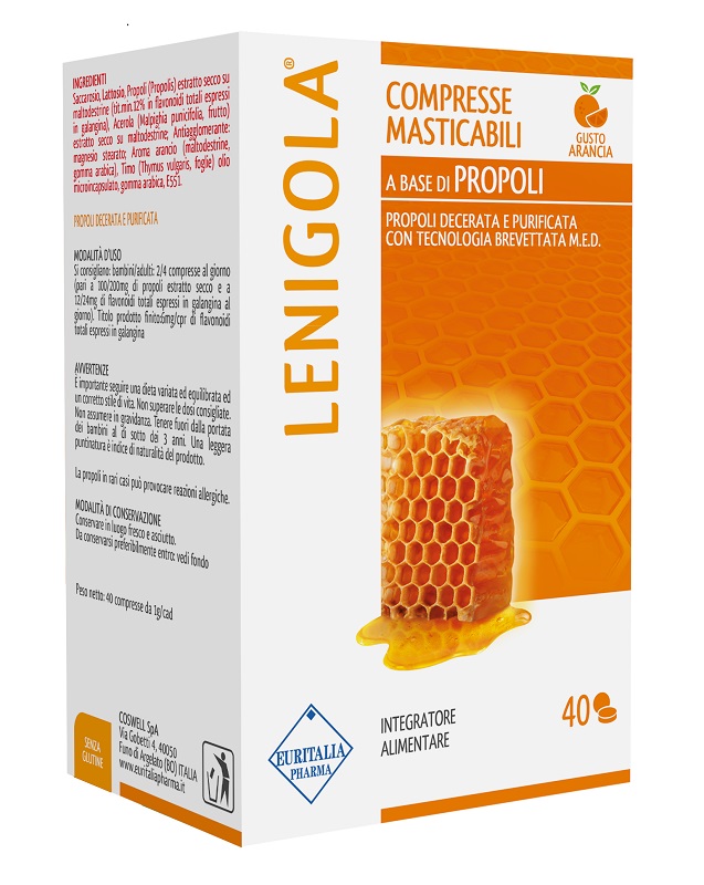 LENIGOLA COMPRESSE MASTICABILI ARANCIA 40 COMPRESSE - Fontenova srl