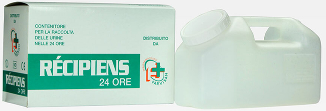 CONTENITORE PER URINA NELLE 24H - Fontenova srl