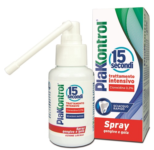 PLAKKONTROL 15 SECONDI COLLUTORIO SPRAY 50 ML - Fontenova srl