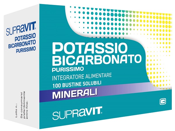 SUPRAVIT POTASSIO BICARBONATO PURISSIMO 100 BUSTINE - Fontenova srl