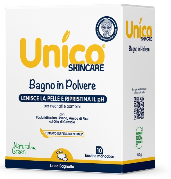UNICO BAGNO NEONATI BAMBINI 10 BUSTINE 15 G - Fontenova srl