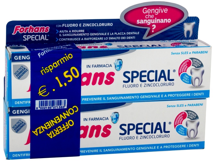 FORHANS SP DENTIF 2X75ML - Fontenova srl