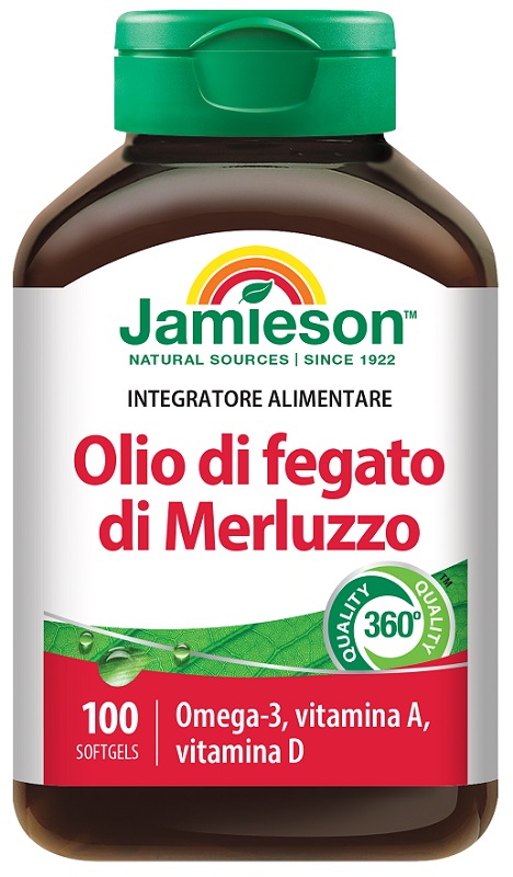 JAMIESON OLIO DI FEGATO DI MERLUZZO 100 PERLE - Fontenova srl