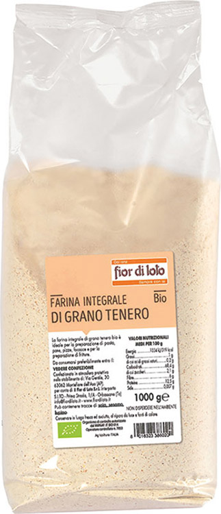 FARINA INTEGRALE DI GRANO TENERO 1 KG - Fontenova srl