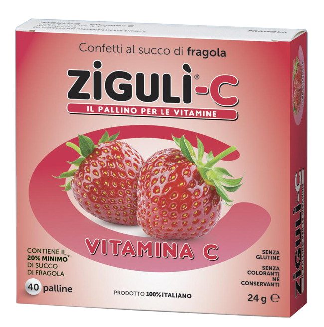 ZIGULI C FRAGOLA 40 CONFETTI 24 G - Fontenova srl