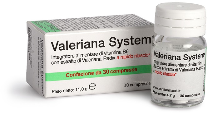 VALERIANA SYSTEM 30 COMPRESSE - Fontenova srl