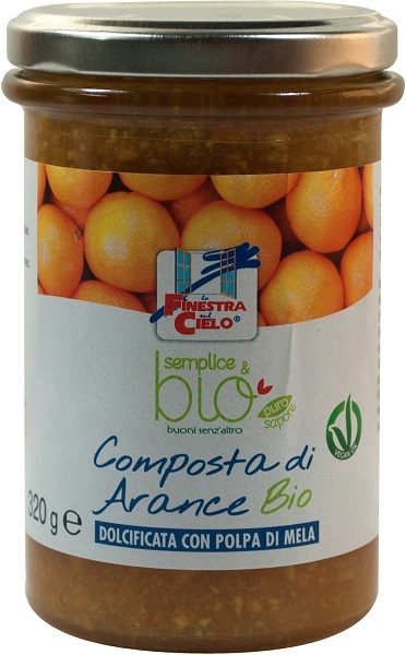 COMPOSTA DI ARANCE CON POLPA DI MELA BIO 320 G - Fontenova srl