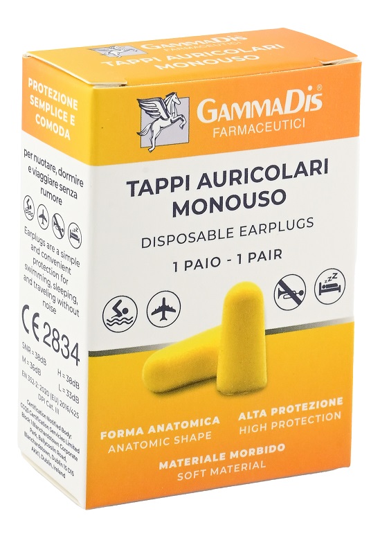 TAPPO AURICOLARE EAR GOMMAPIUMA 2 PEZZI GAMMADIS - Fontenova srl