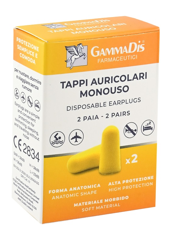 TAPPO AURICOLARE EAR GOMMAPIUMA 4 PEZZI GAMMADIS - Fontenova srl