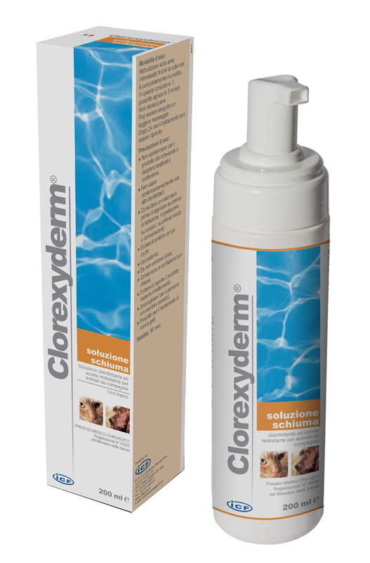 CLOREXYDERM SOLUZIONE SCHIUMA 200 ML - Fontenova srl