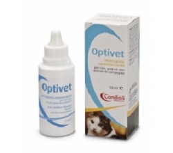 OPTIVET DETERGENTE PER OCCHI PER CANI E GATTI FLACONE 50 ML - Fontenova srl
