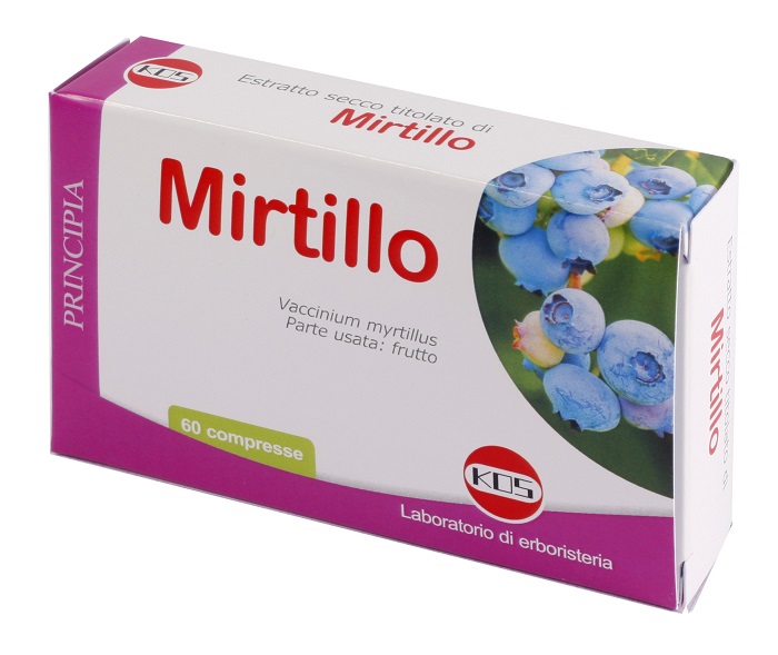MIRTILLO ESTRATTO SECCO 60 COMPRESSE - Fontenova srl