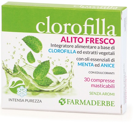 CLOROFILLA BREATH PURIFING 30 COMPRESSE MASTICABILI - Fontenova srl