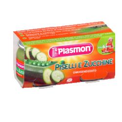 PLASMON OMOGENEIZZATO PISELLI ZUCCHINE 80 G X 2 PEZZI - Fontenova srl