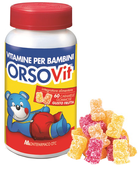 ORSOVIT CARAMELLE GOMMOSE VITAMINA BB SENZA GLUTINE 60 PEZZI - Fontenova srl