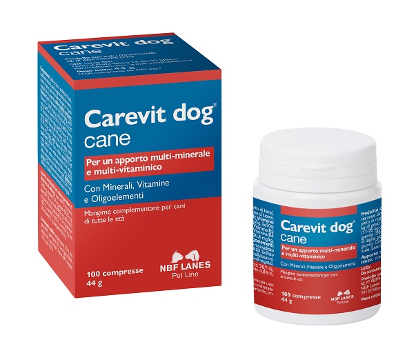 CAREVIT DOG FLACONE 100 COMPRESSE APPETIBILI - Fontenova srl