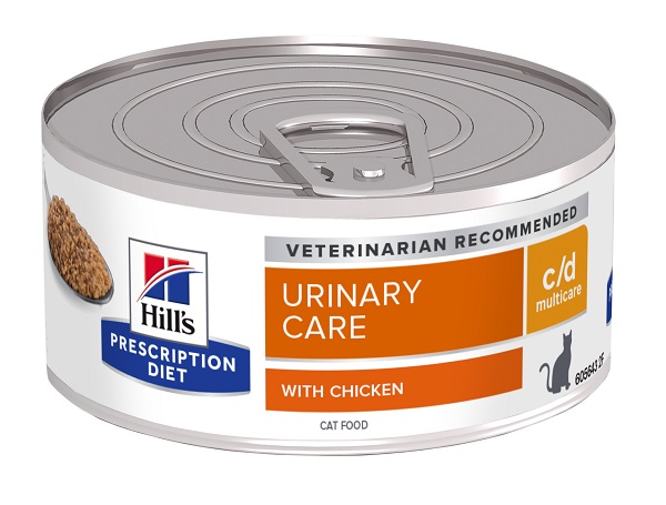 PRESCRIPTION DIET FELINE URINARY CARE C/D MULTICARE CHICKEN&VEGETABLES 156 G - Fontenova srl