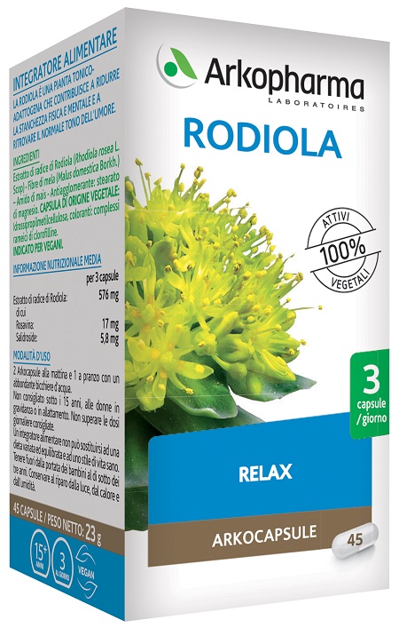 ARKO CAPSULE RODIOLA 45 CAPSULE - Fontenova srl