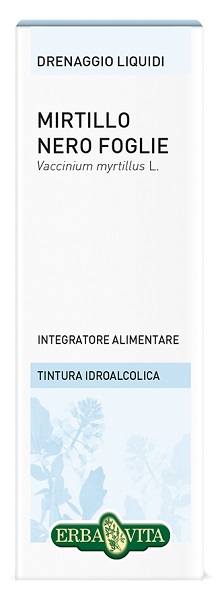 MIRTILLO NERO FOGLIE TINTURA IDROALCOLICA 50 ML EBV - Fontenova srl