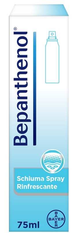 SCHIUMA SPRAY RINFRESCANTE BEPANTHENOL 75ML - Fontenova srl