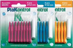 PLAKKONTROL SCOVOLINO CON MANICO MIDI 0,7 8 PEZZI - Fontenova srl