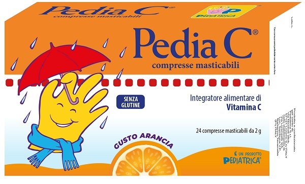 PEDIA C ARANCIA 24 COMPRESSE MASTICABILI - Fontenova srl