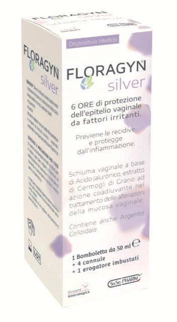 FLORAGYN SILVER SCHIUMA VAGINALE CON ARGENTO COLLOIDALE 50 ML - Fontenova srl