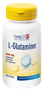 LONGLIFE L-GLUTAMINE 100 CAPSULE DI GELATINA DA 620 MG - Fontenova srl