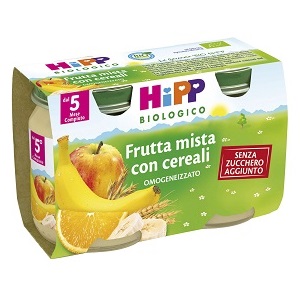HIPP BIO HIPP BIO OMOGENEIZZATO FRUTTA MISTA CON CEREALI 2X125 G - Fontenova srl