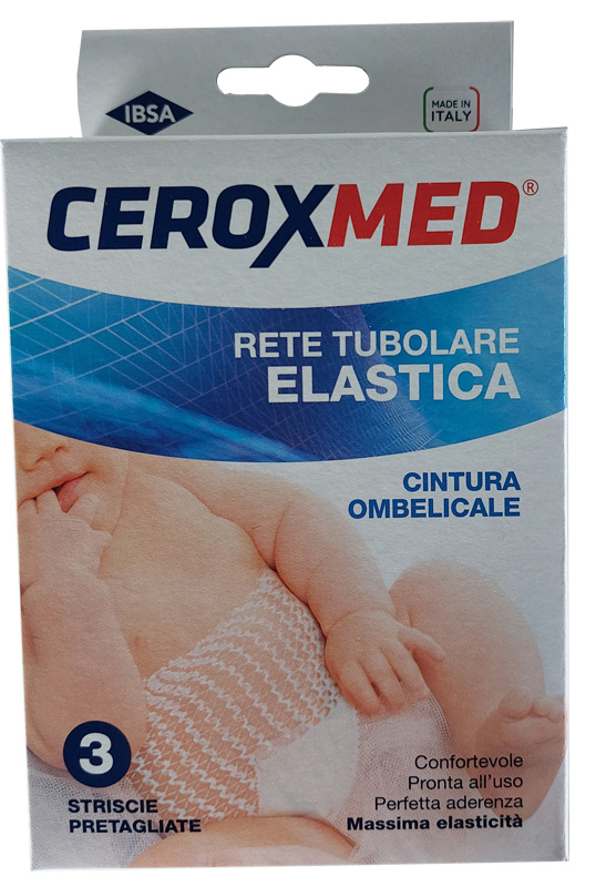 CEROXMED RETE TUBOLARE CAL 5,5 CINTURA OMBELICALE 45 CM 3 PEZZI - Fontenova srl