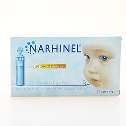 SOLUZIONE FISIOLOGICA PER ASPIRATORE NASALE NARHINEL 20 FIALE DA 5ML - Fontenova srl