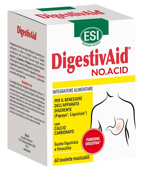 ESI DIGESTIVAID NO ACID 60 TAVOLETTE - Fontenova srl