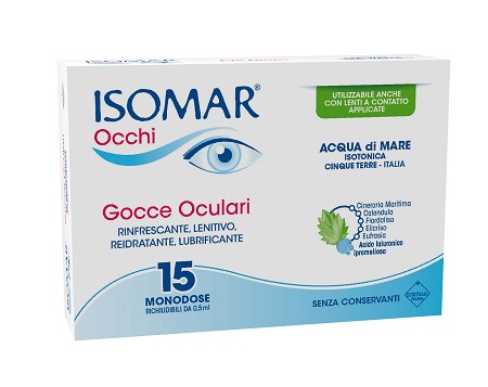ISOMAR OCCHI GOCCE OCULARI ALL'ACIDO IALURONICO 0,20% 15 FLACONCINI - Fontenova srl