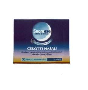 CEROTTO NASALE SNOREEZE GRANDE 10 PEZZI - Fontenova srl