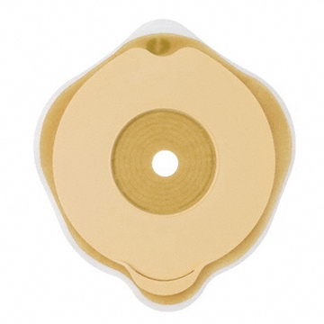PLACCA PIANA FLEXIMA KEY 50 MM CON PROTETTORE CUTANEO IDROCOLLOIDALE E FLANGIA 5 PEZZI - Fontenova srl
