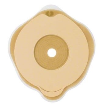 PLACCA PIANA FLEXIMA KEY 60 MM CON PROTETTORE CUTANEO IDROCOLLOIDALE E FLANGIA 5 PEZZI - Fontenova srl