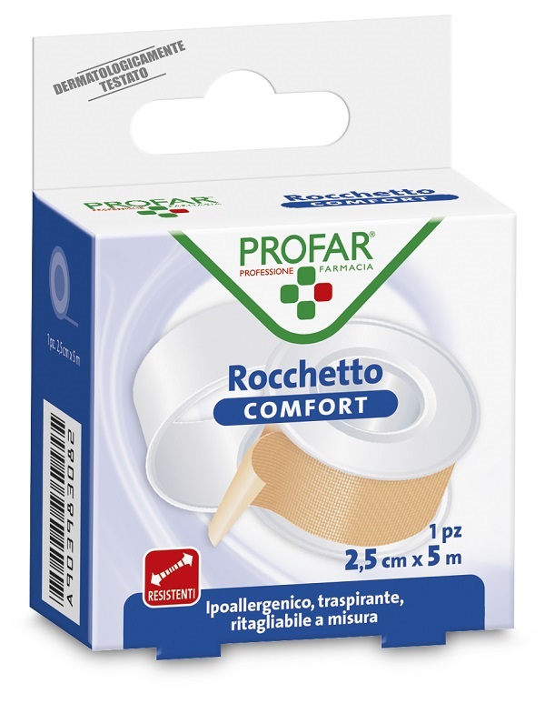 CEROTTO ROCCHETTO IN TELA COMFORT CM 2,5X5 M PROFAR - Fontenova srl
