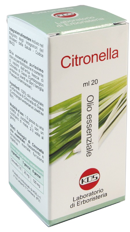 CITRONELLA OLIO ESSENZIALE 20 ML - Fontenova srl