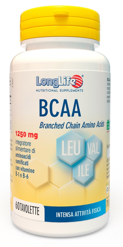 LONGLIFE BCAA 1250 MG 60 TAVOLETTE - Fontenova srl