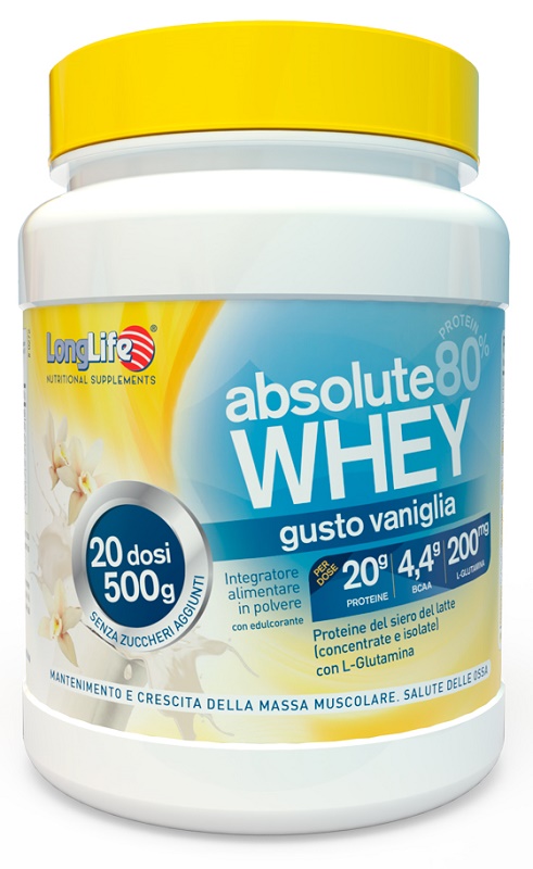 LONGLIFE ABSOLUTE WHEY VANIGLIA 500 G - Fontenova srl