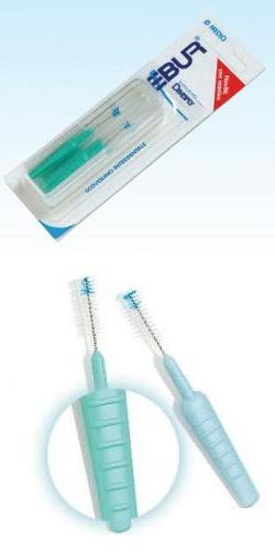 EBUR SCOVOLINO FINE CON MANICO IN ASTUCCIO TASCABILE 5 PEZZI - Fontenova srl