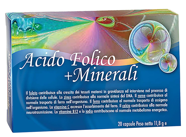 ACIDO FOLICO + MINERALI 20 CAPSULE - Fontenova srl